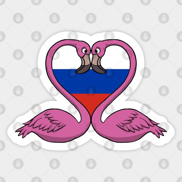 Flamingo Russia Sticker by RampArt